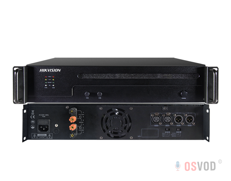 海康威视 专业音频功率放大器300W*2   DS-KAA2300-2M